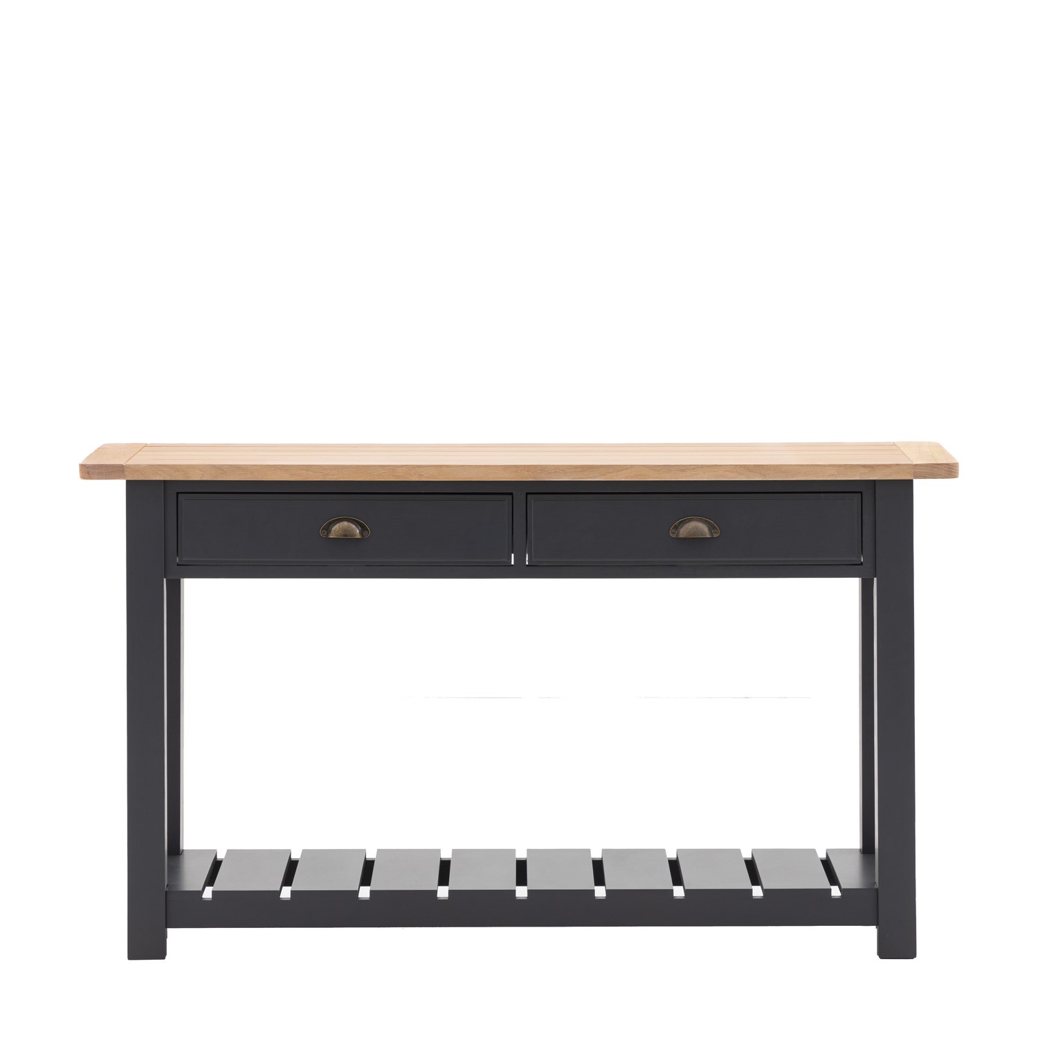 Read more about Eton 2 drawer console table navy caspian house